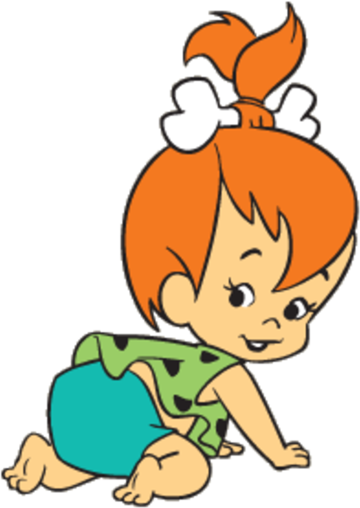 The Name Of The Water Buffalo Fred Flintstone Bowling - Pebbles Flintstone (760x1172)