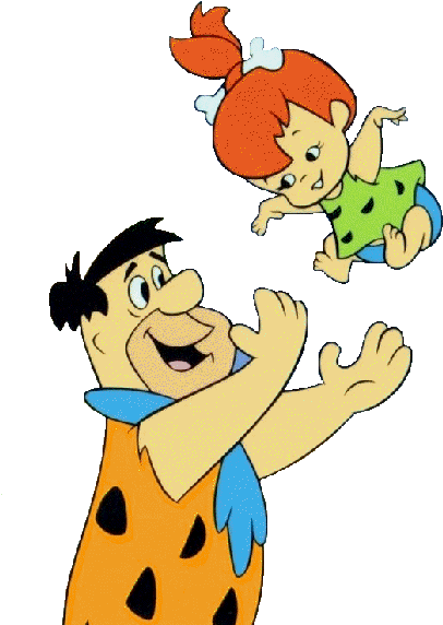The Flintstones Family Clip Art - Pedro Picapiedra Y Pebbles (600x600)