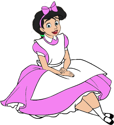 Princess Melody As Alice Sitting By Darthraner83 - Alice In Wonderland Clip Art (450x482)