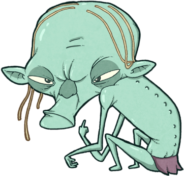 Gollum By Lost Angel Less - Smeagol Cartoon (400x372)