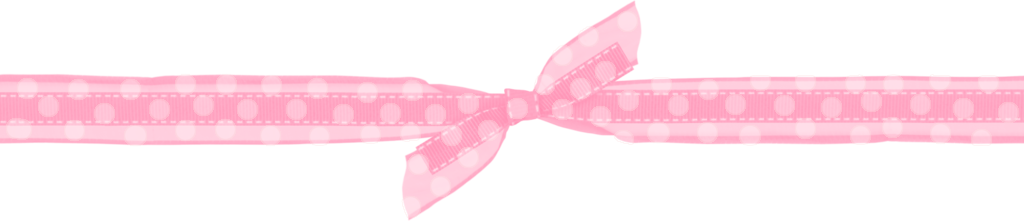 Pink Ribbon Whith White Pois By Rosalinda1000 - Hair Tie (1024x221)