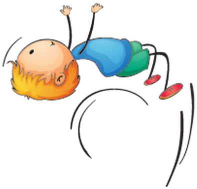 Kids Engaging In Different Sports - Backflip Clipart (428x399)