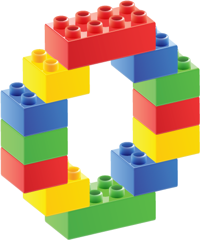 Alfabeto De Bloques O - Alfabeto De Lego (461x536)