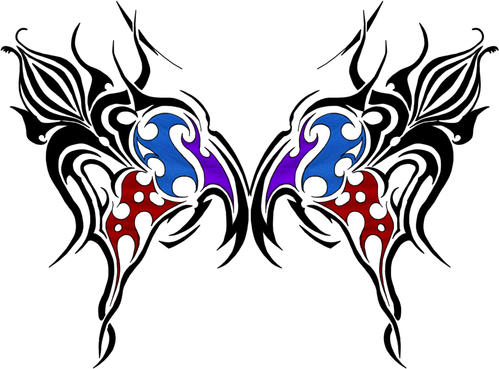 Free Tribal Butterfly Tattoos Designs And Ideas Clip - Tribal Butterfly Ideas (1024x746)