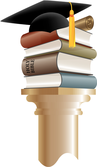 Los Grados Académicos - Bible With Graduation Cap (400x600)