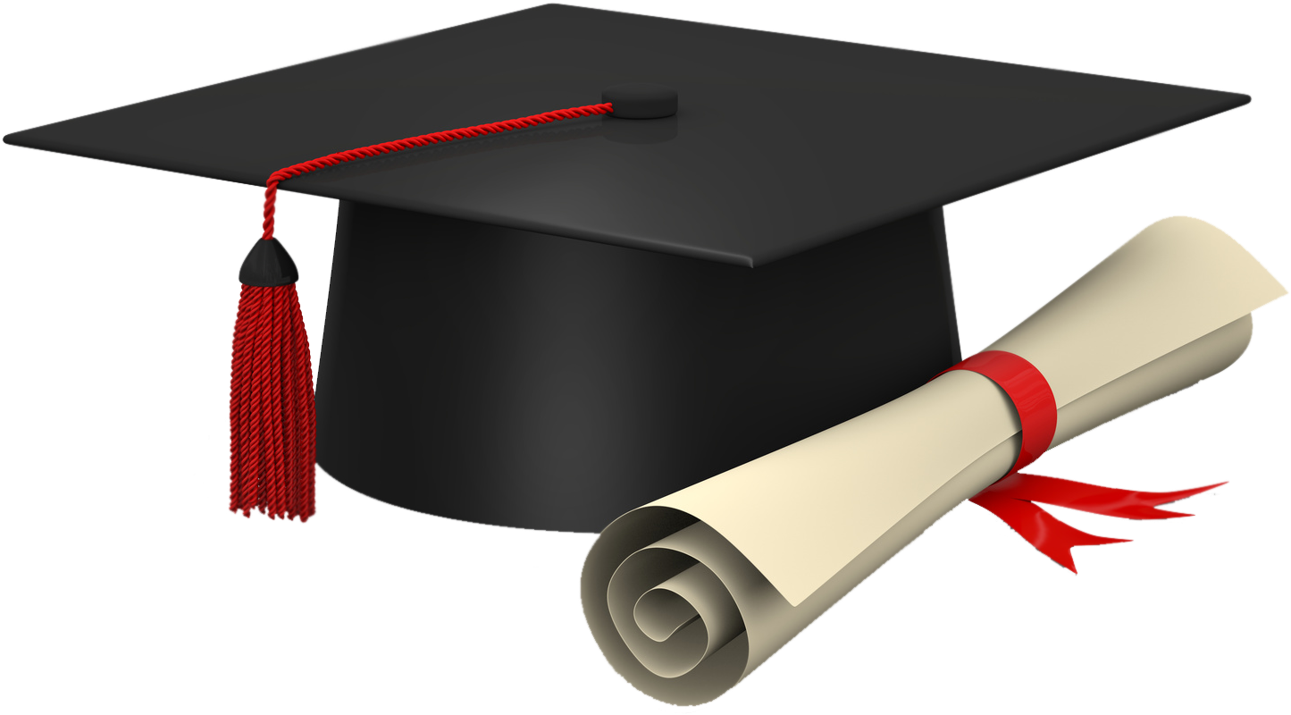 Graduation - Degree With Cap Png (1688x1125)