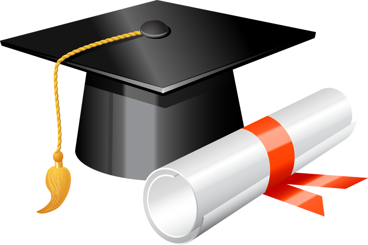 Graduation Day Approaches - Graduation Cap And Diploma Png (750x499)