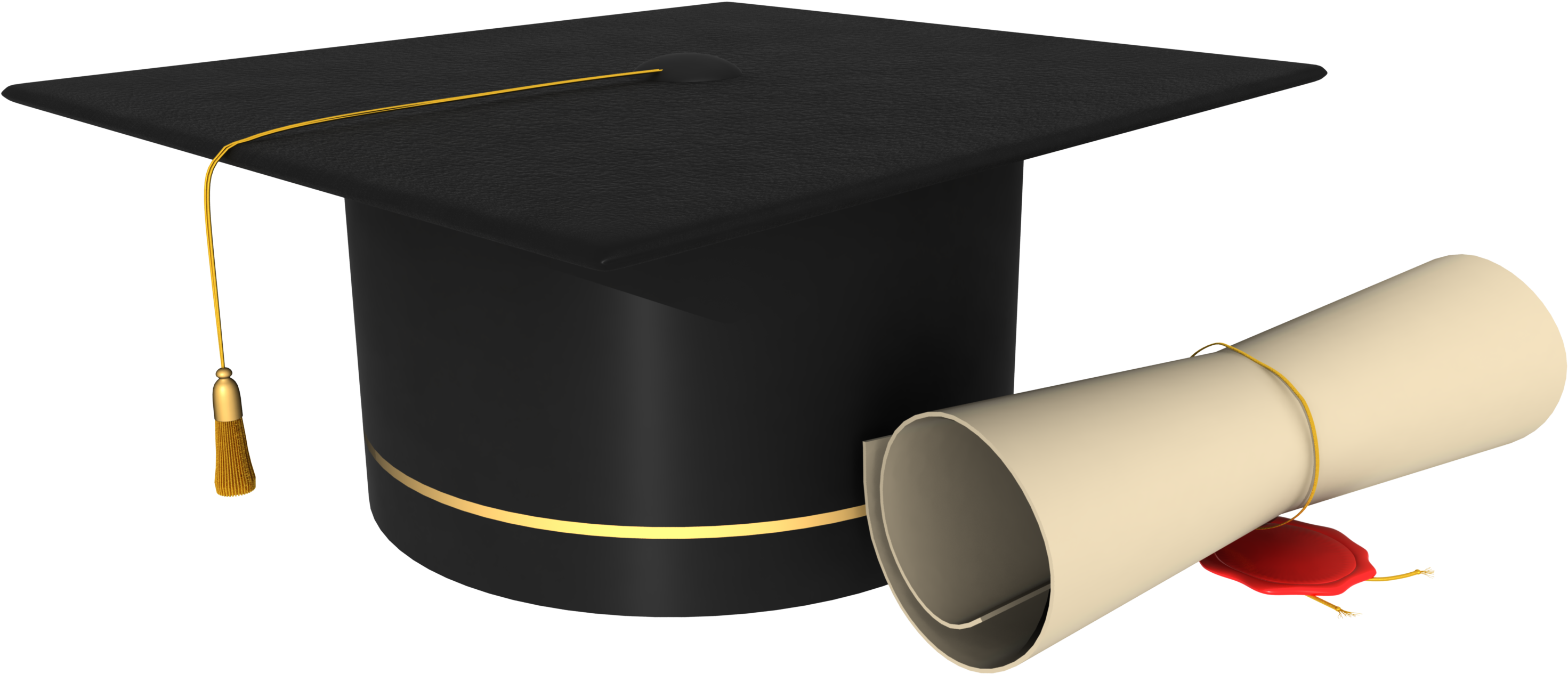 Graduation Cap Clip Art Image - Graduation Cap And Degree Png (3189x2000)