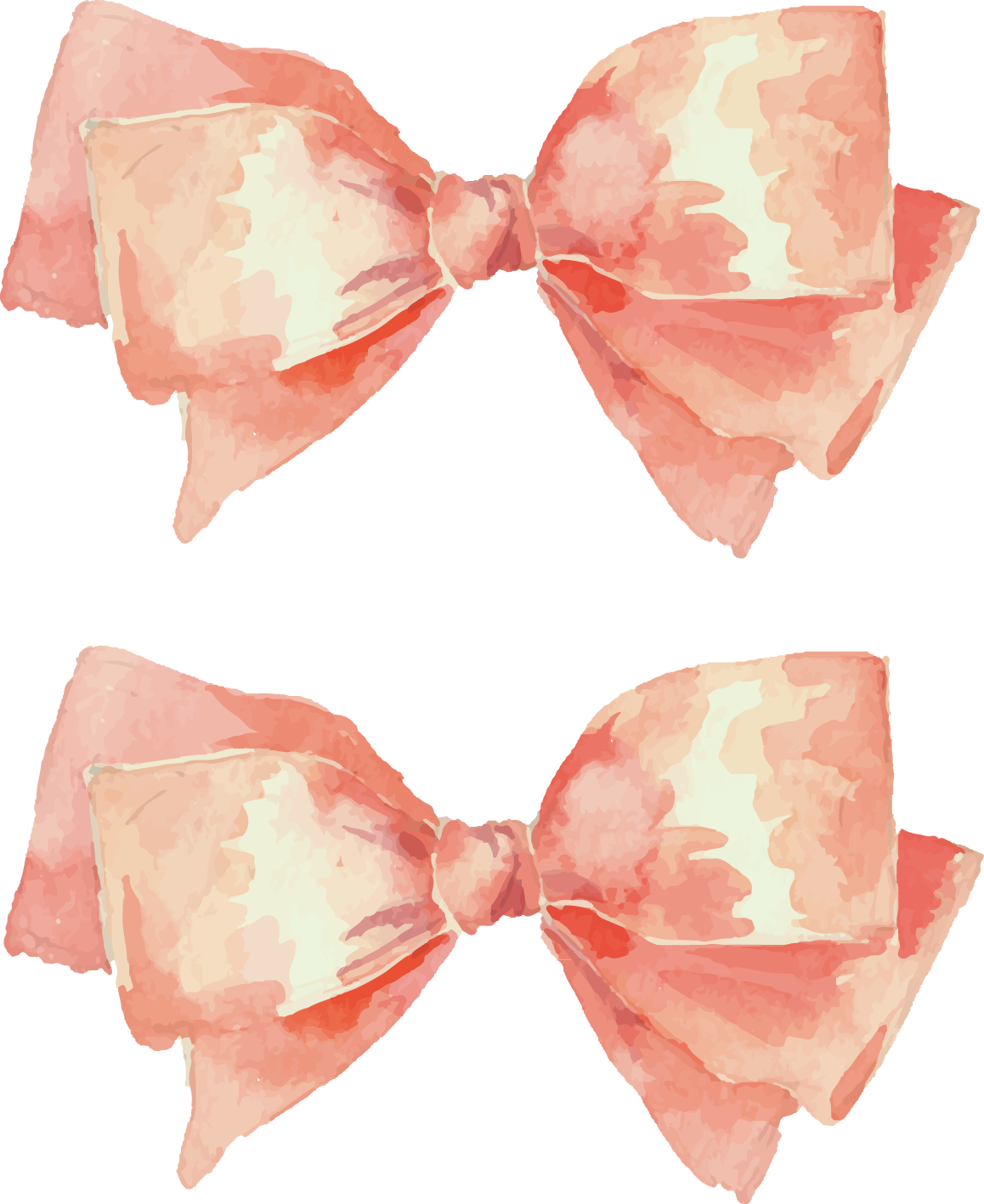 Watercolor Painting Illustration - Watercolor Bow Png (1158x1417)