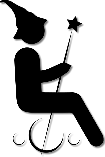 Black Logo - Magic Wheelchair Logo (423x629)