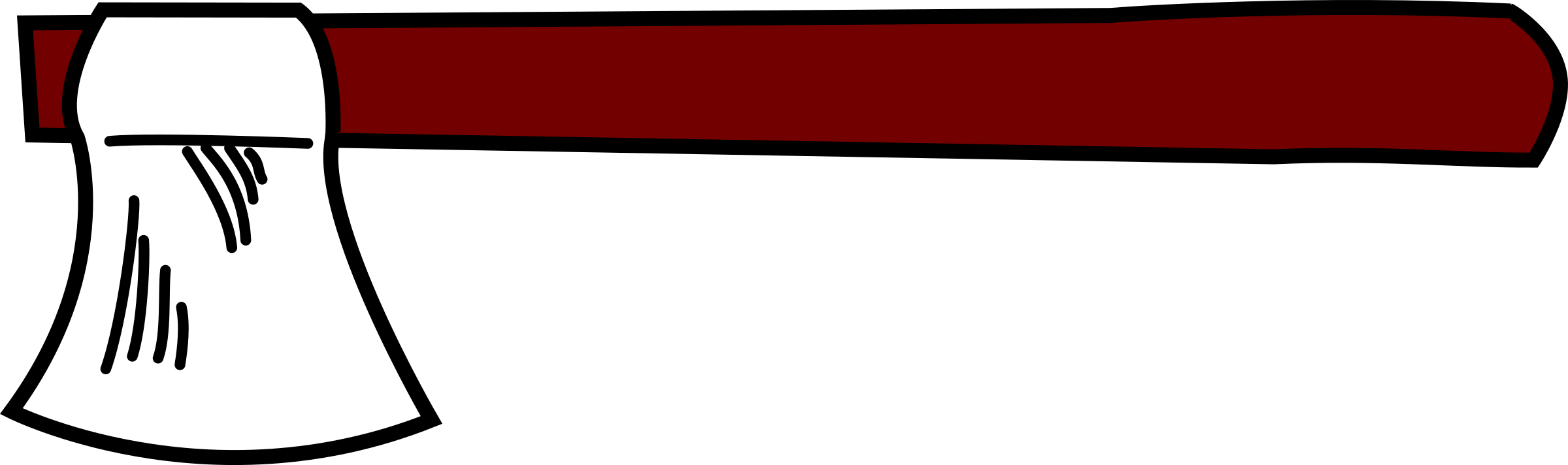 A Man With Axe Clip Art - Hatchet Clip Art (2400x712)