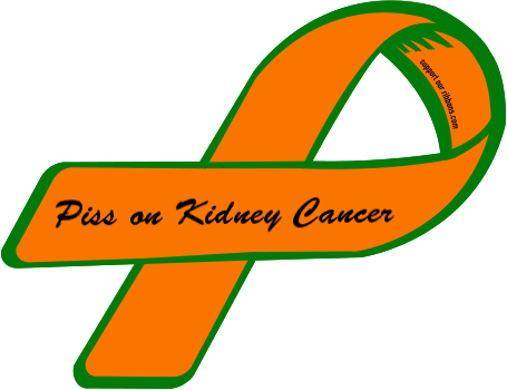 Renal Cancer Ribbon Color Renal Cancer Ribbon Custom - Kidney Cancer Ribbon Color (455x350)