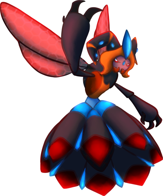 Shiny Mega Vespiquen Assasin Pokédex - Pokémon (666x800)