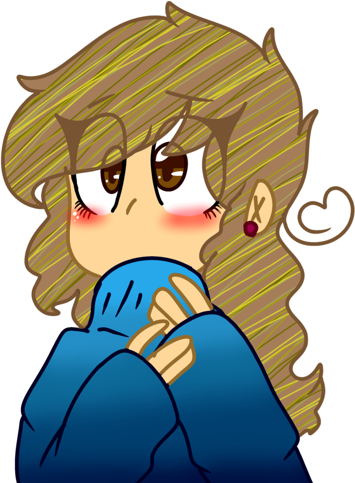 Shy Baby Girl By Galaxyandspacelover - Cartoon (1024x990)