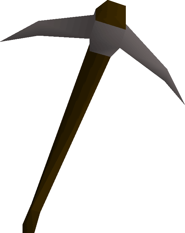 Iron Pickaxe - Steel Pickaxe (591x742)