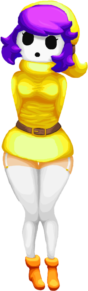 Shy Gal By Lickagoat - Yellow Shy Gal (748x1069)