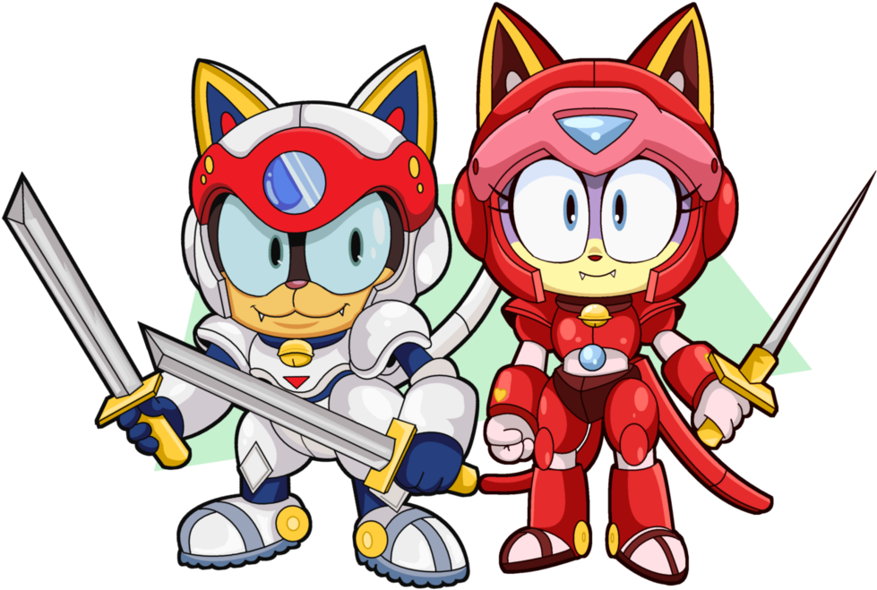 Cat Week 07 Pizza Cats By The Driz - Polyester Samurai Pizza Cats (1024x683)