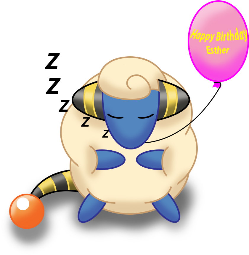 Birthday Mareep By Arkus0 Birthday Mareep By Arkus0 - Happy Birthday Mareep (1123x916)