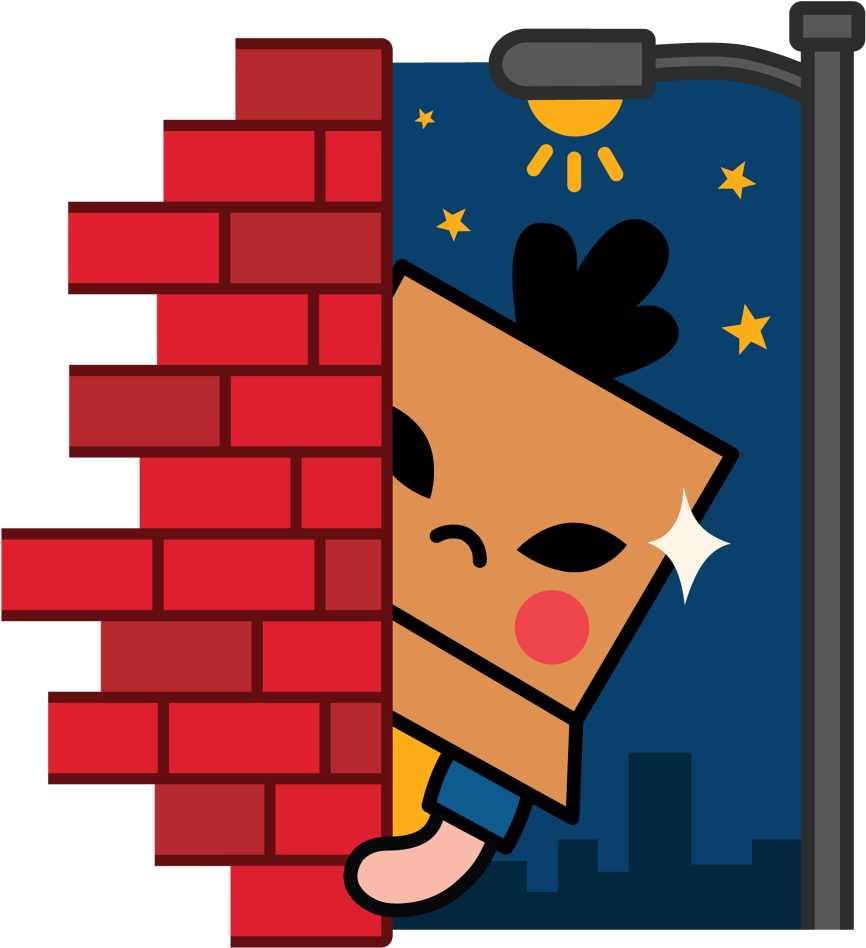 Facebook Stickers Box Girl - Illustration (1000x1000)