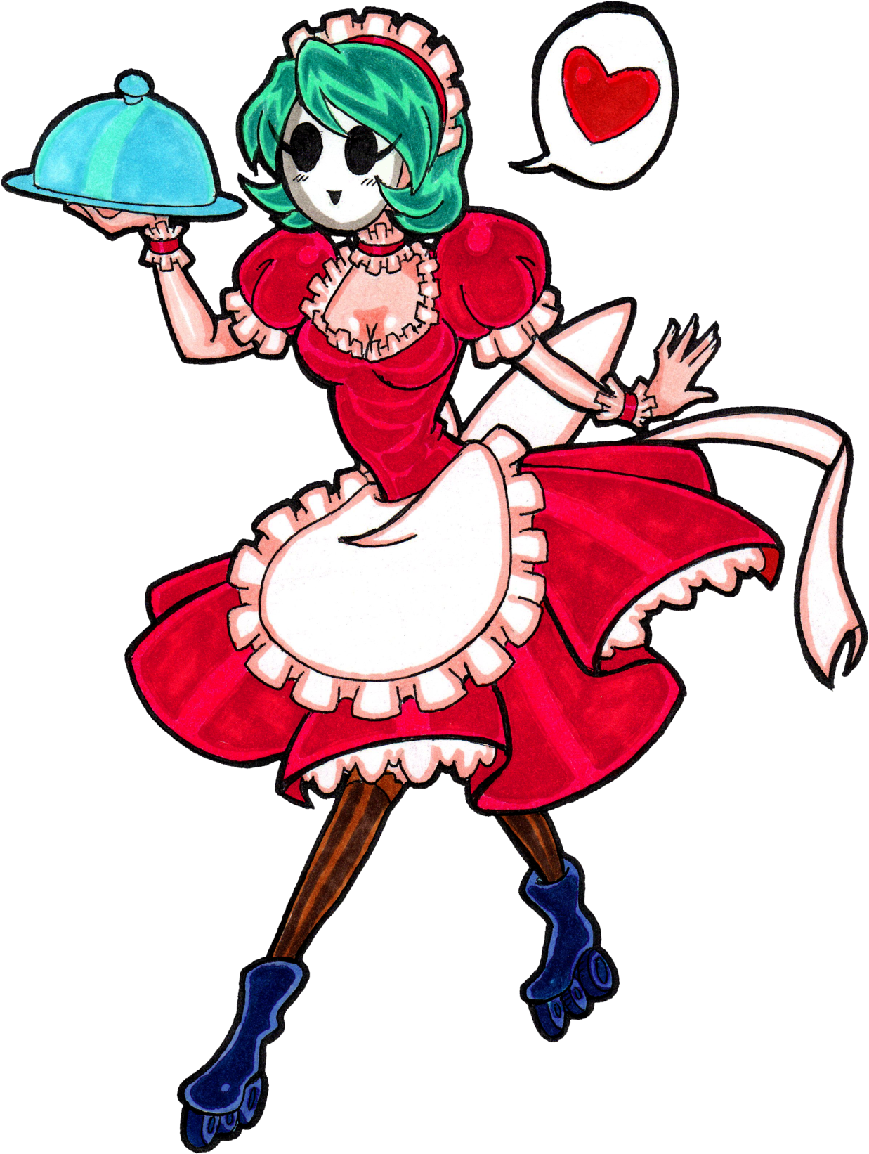 Shy Gal The Maid By Nico Neko - Will To Live (1280x1666)