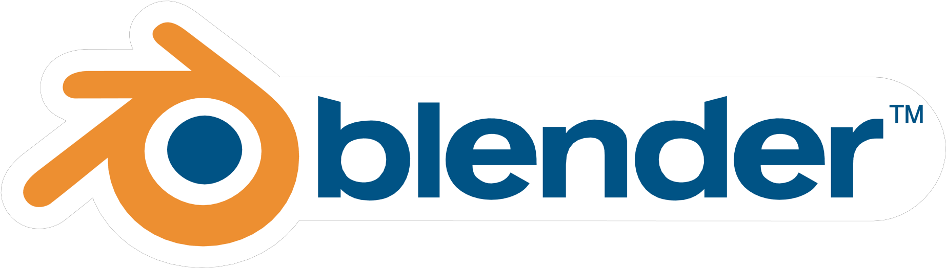 Blender Is The Free Open Source 3d Content Creation - Blender Video Editor Logo (2000x640)