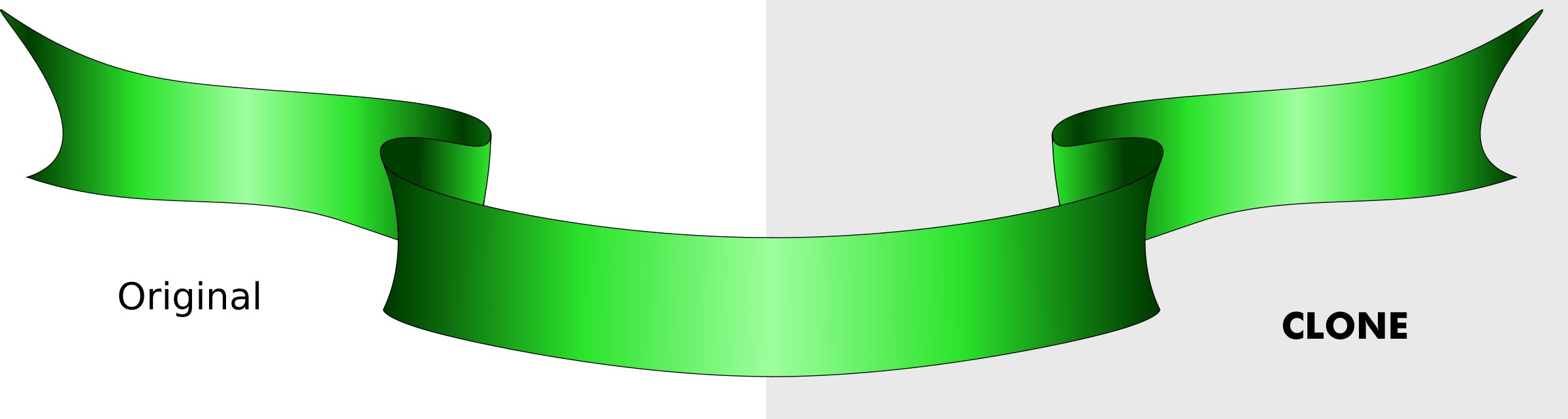 Big Image - Ribbon Clip Art Green (2400x642)