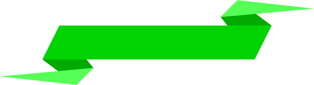 Green Ribbon Banner - Green Ribbon Banner Png (1000x271)