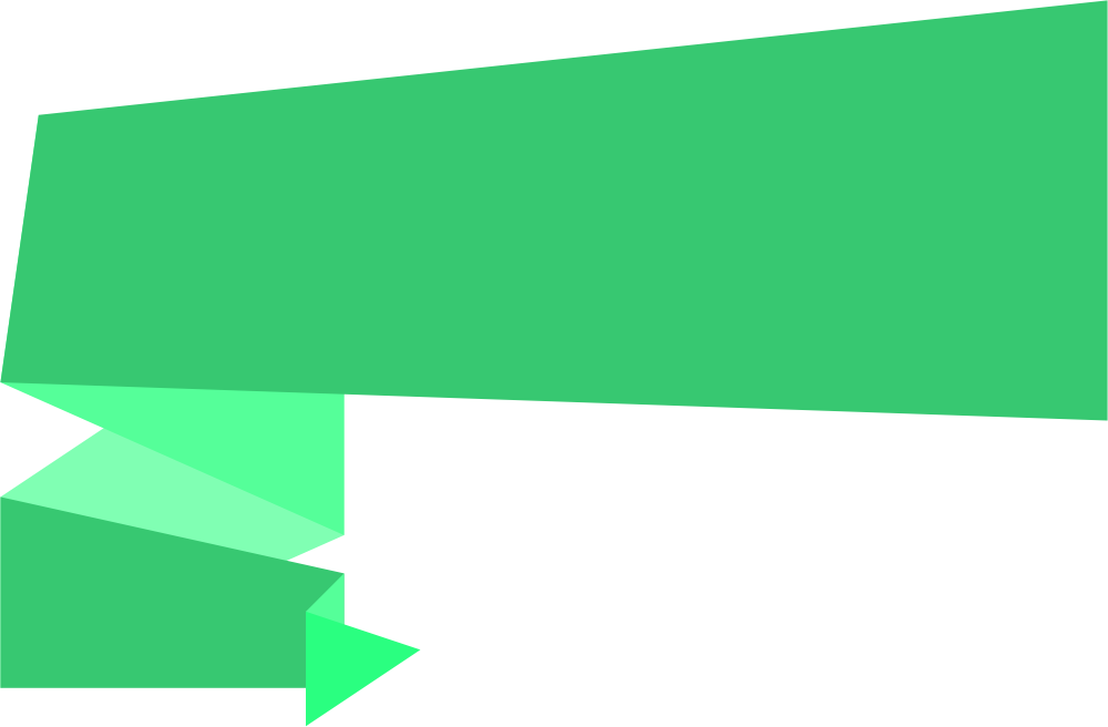 Free Download - Green Ribbon Banner Tags Png (1000x656)