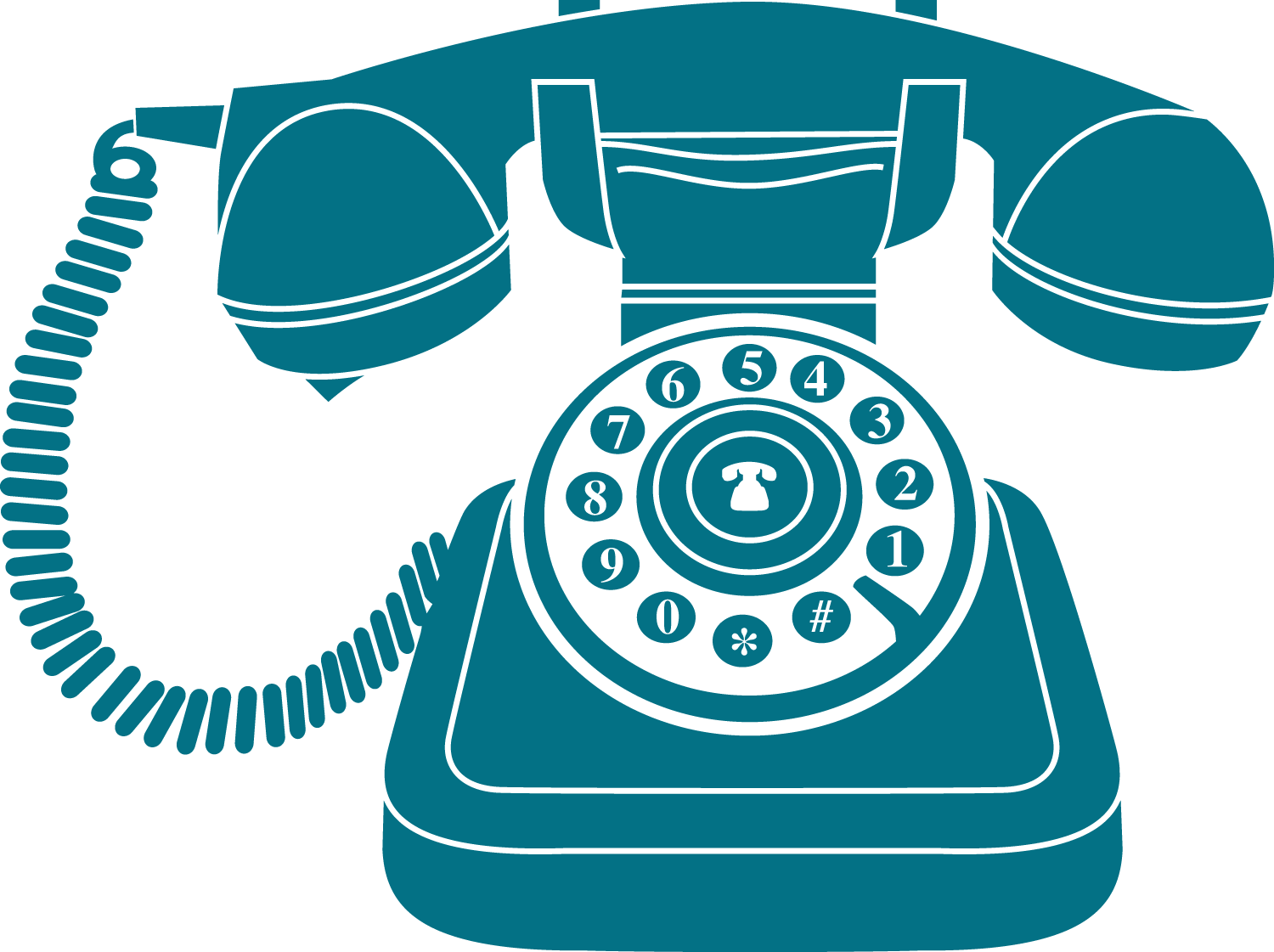 Telephone Clipart Blue Png - Vintage Phone Icon Png (1500x1121)