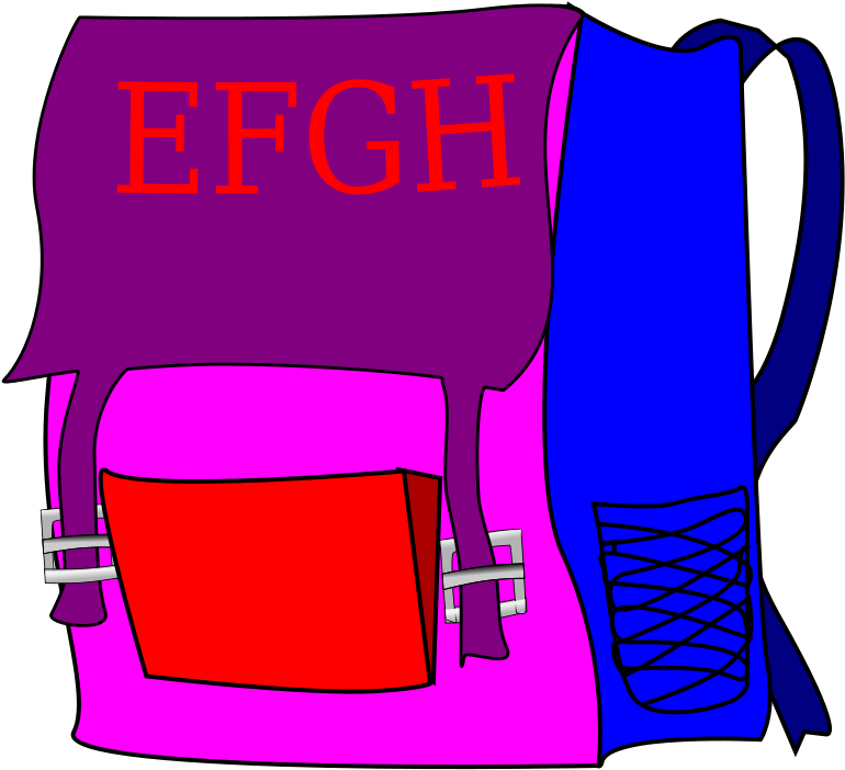 Get Notified Of Exclusive Freebies - School Bag Clip Art (800x751)