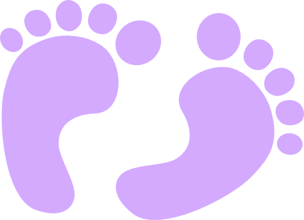 Feet Outline Clip Art - Circle (600x435)