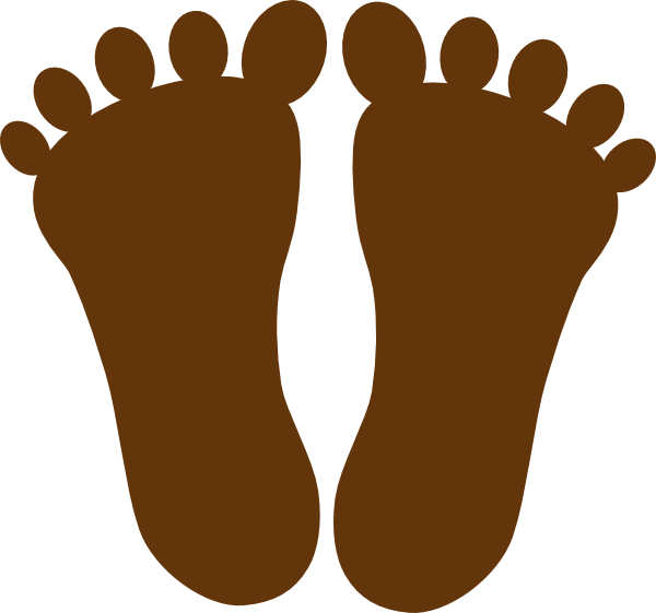 Brown Footprint Png (600x561)