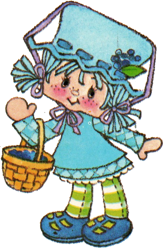 Blueberry Muffin Vector - Strawberry Shortcake Characters 1980s (582x892)
