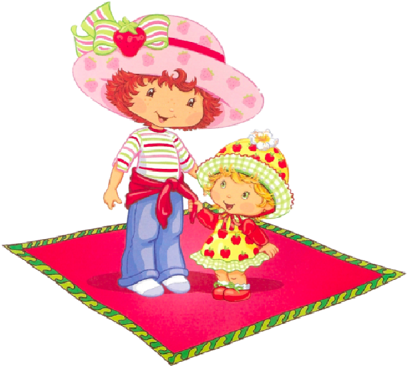Strawberry Shortcake Baby Clip Art - Strawberry Shortcake And Little Sister (600x600)