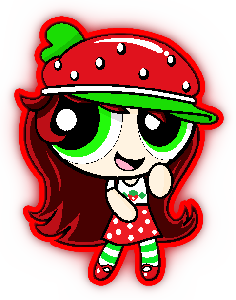 Puffed Strawberry Shortcake By Arsyi-ra12 - Ppg Strawberry Shortcake (484x617)