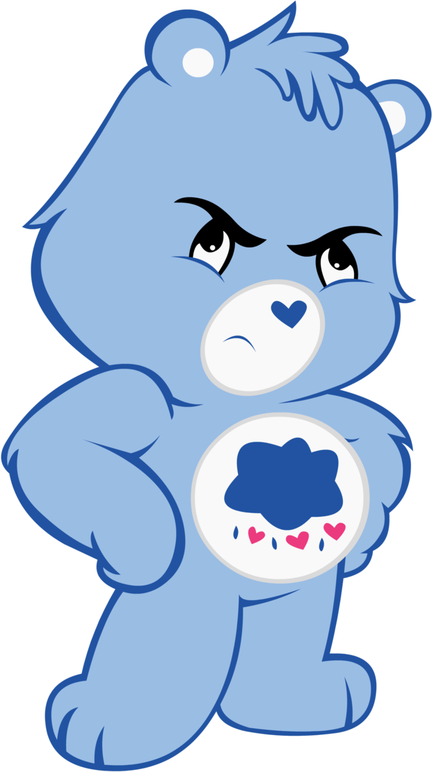 Care Bear Clip Art With Photos Medium Size - Grumpy Care Bear Clip Art (717x1115)