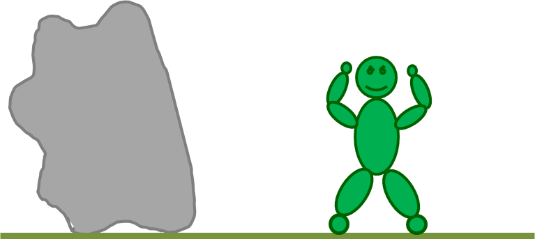 So Since The Force Of You Pushing Is Greater Than The - Cartoon (767x343)