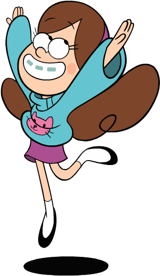 Mabel Gravity Falls Clipart - Gravity Falls Mabel Jump (356x583)