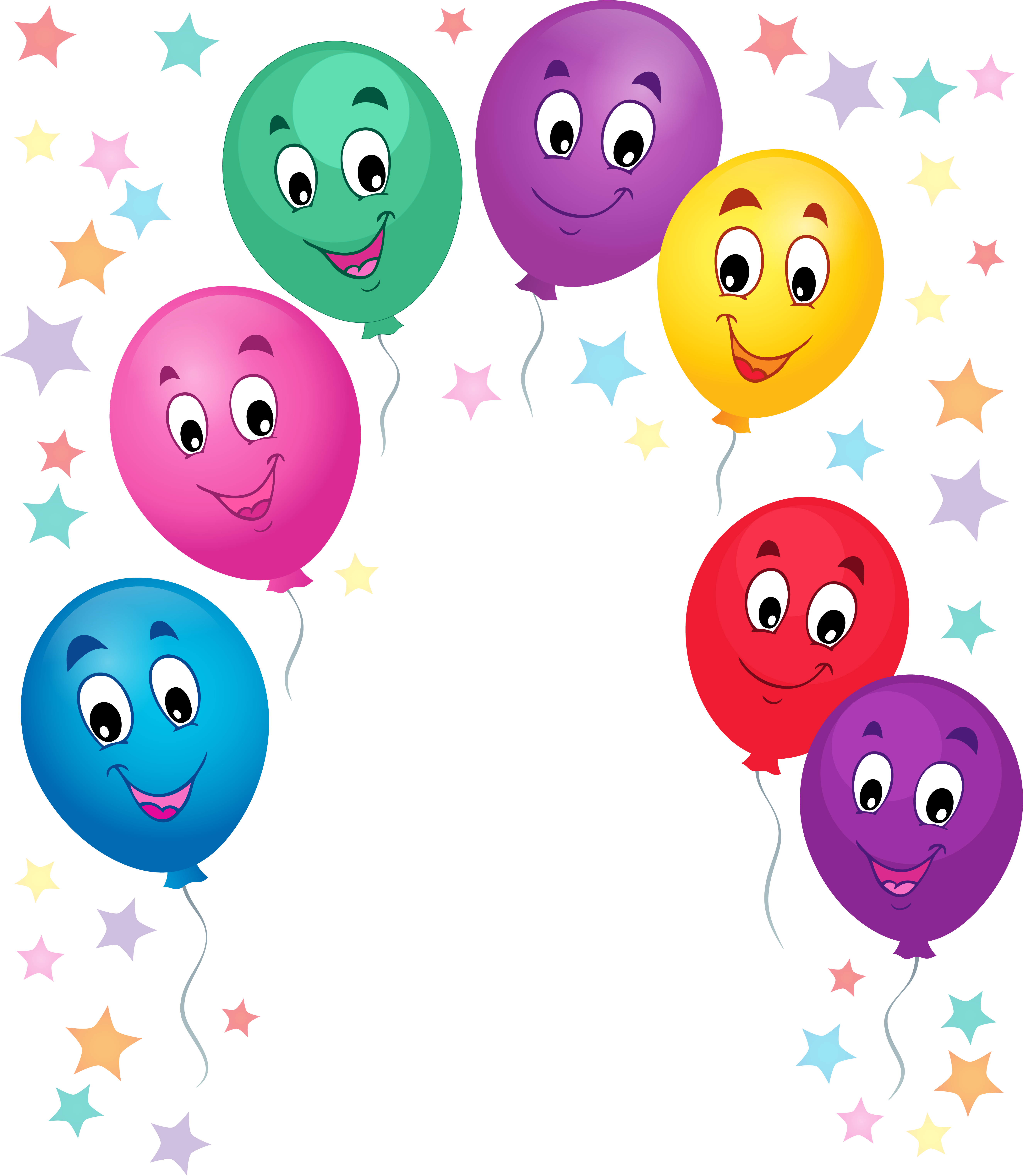 Balloons Cartoon (5584x6296)