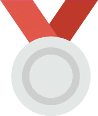 Red Silver Medal Sports Icons Png Png Images - House (400x400)