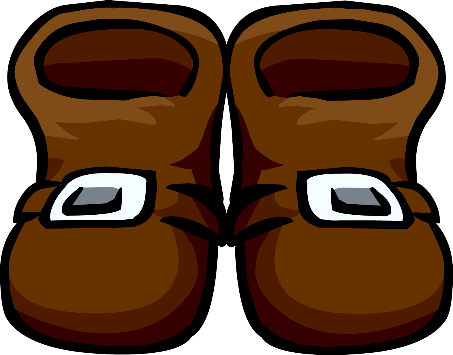 Pirate Clipart Boot - Club Penguin Brown Shoes (1571x1232)