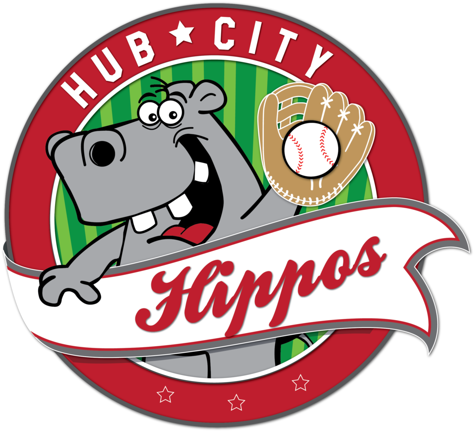 Illustration Projects - Hub City Hippos (1000x1000)