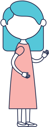 Elderly Woman In Dress - Caricature (550x550)