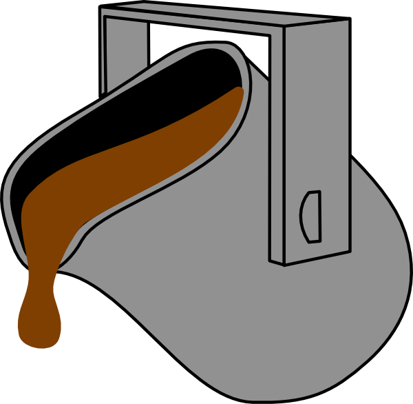 Paint Brown Bucket Clip Art At Clker - Knights Of Columbus Emblem (600x586)