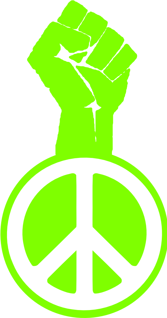 Fight The Power Occupy Wall Street Peace Fist Groovy - Solidarity Fist (555x1044)