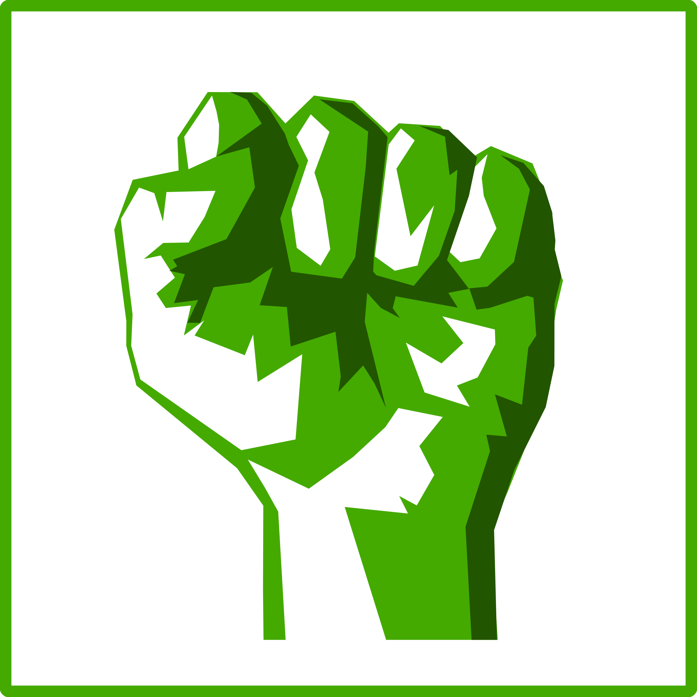 Eco Green Power Icon - Green Fist (900x900)