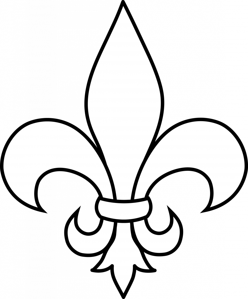 Surprising Ideas Fleur De Lis Clip Art Frrench Free - Fleur De Lis Clipart (849x1024)