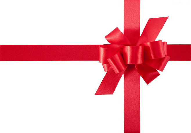 Ribbon Gift Red Knot - Gift (658x459)