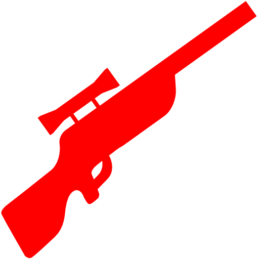 Gun Clipart Red - Rifle Icon (512x512)