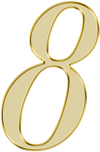 Wedding Ring Clipart 26, Buy Clip Art - Number 8 Transparent Background (528x720)